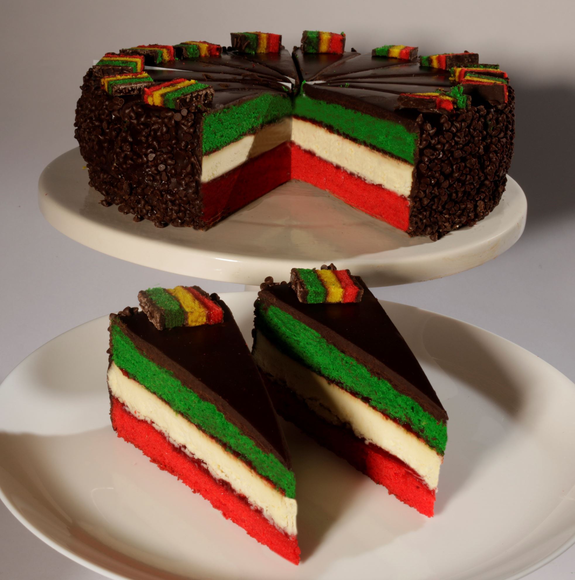 Picture of CONTI 10" RAINBOW CAKE -14CUT